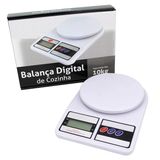 Balança De Cozinha Digital Sq Sf-400 Pesa Até 10kg Branco