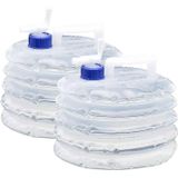 2×10 L Recipiente De Água Dobrável, Recipiente De Água Recipiente De Água Potável Recipiente De Água Reutilizável Para Camping Esportivo Piq