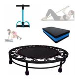 Kit Ginástica Queimar Step+elástica+extensor 32 Molas