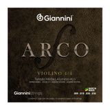 Corda Para Violino Gianni 4-4 Arco Aluminio Aco Geavva Media