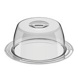 Porta-queijo Tramontina Ciclo Em Aço Inox 25 Cm 2 Peças