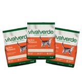 Kit 3 Areias Higiênicas Biodegradável Viva Verde Grãos Grossos Para Gatos 4kg