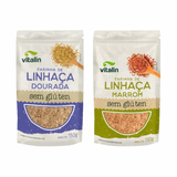 Kit 2 Farinhas De Linhaça Vitalin: Dourada, Marrom