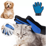 Luva Tira Pelos Pet Removedor Rasqueadeira Profissional Azul