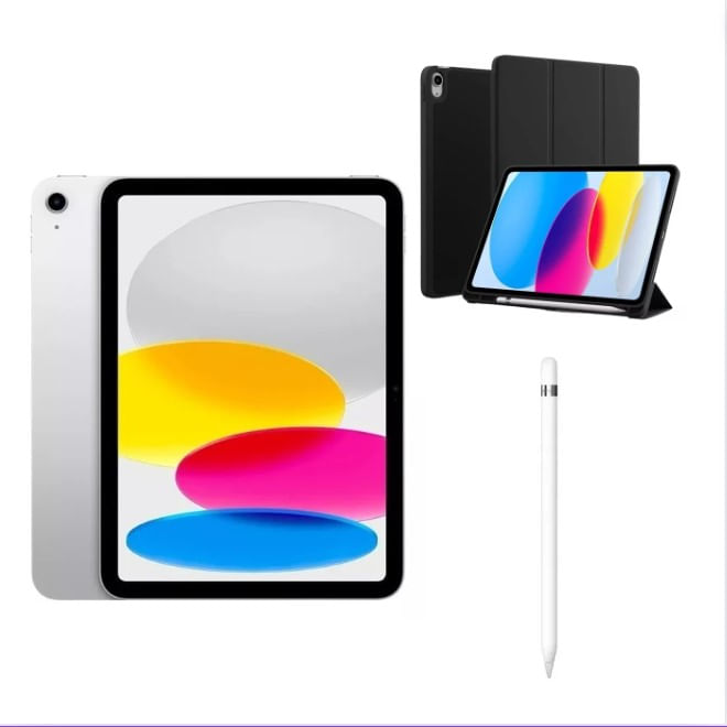Apple Ipad 10 Tela De 10.9 Wi-fi 64gb - Prata Com Apple Apple Ipad 10 Tela De 10.9 Wi-fi 64gb - Prata Com Apple