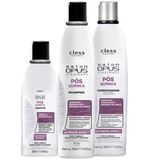 Kit Salon Opus Pos Quimica Shampoo Condicionador Leave-in