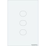 Interruptor Touch Smart Tramontina Branco Com 3 Canais