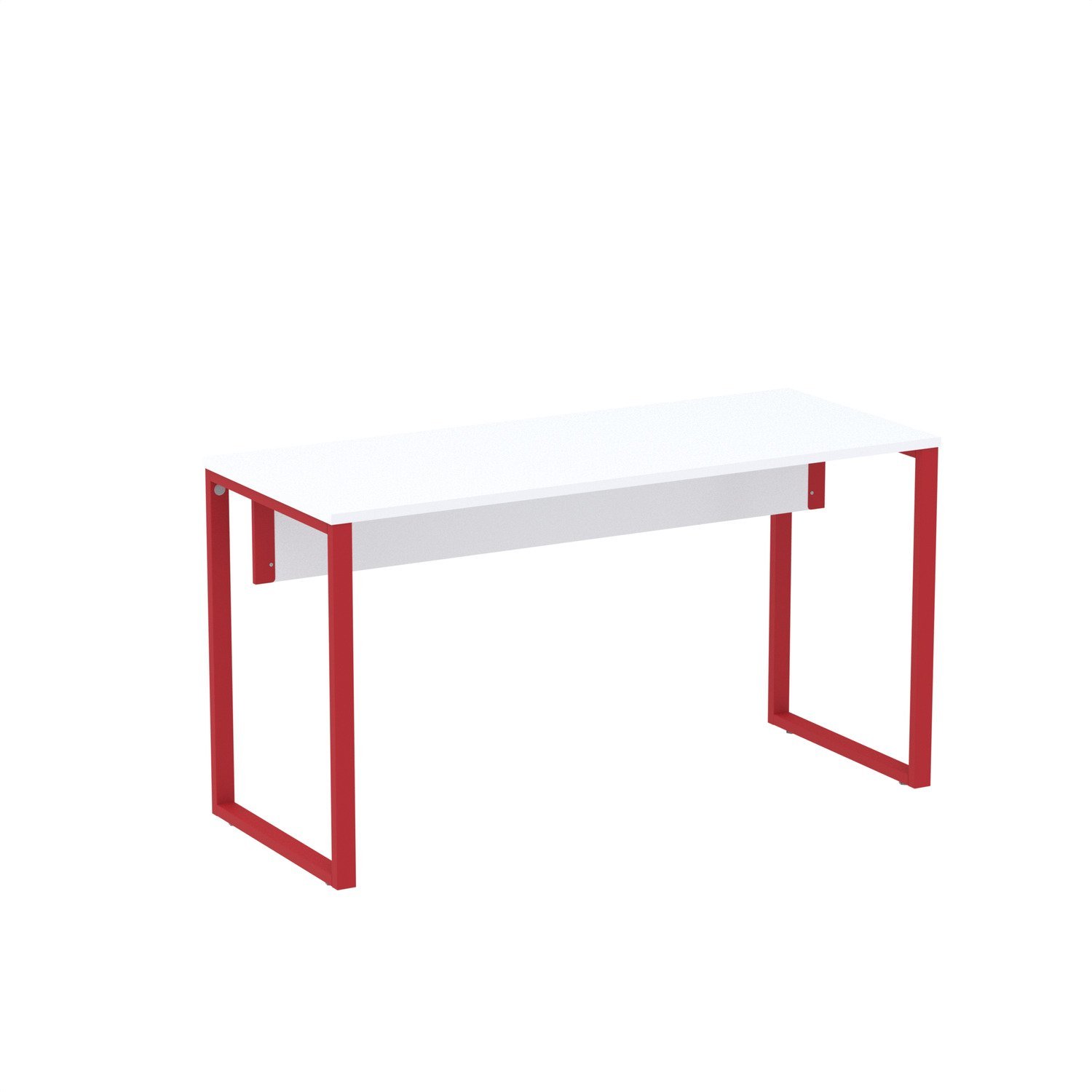 Mesa Madeira 1500x700mm M150/70p25tub Branco/vermelho