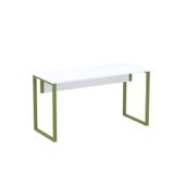 Mesa Madeira 1200x600mm M120/60p25tub Branco/verde Miró