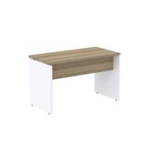 Mesa Para Escritório Retangular 120cmx60cm P25 Noce Naturalle/branco