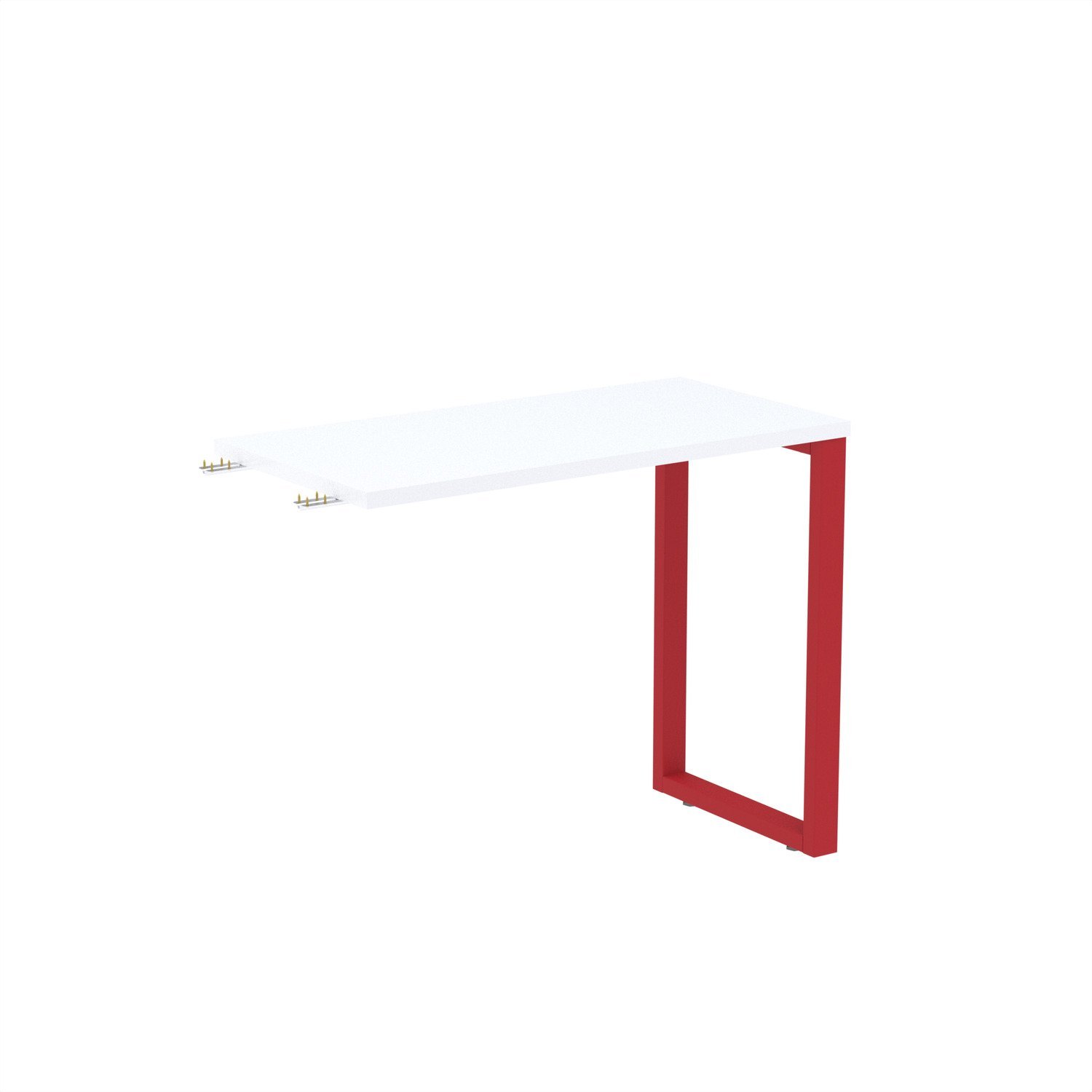 Mesa Complemento 900x450mm Mcp90/45p25tub Branco/vermelho