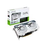 Placa De Video Asus Geforce Rtx 4060 Oc White 8gb Gddr6 128 Bits - Dual-rtx4060-o8g-white