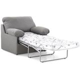 Sofá-cama Solteiro Herval Andes, Linho Cinza, 105 Cm