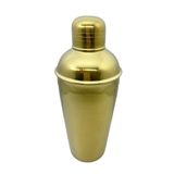 Coqueteleira Dourada 500ml Com Coador Drinks Caipirinha Bar