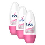 Kit 3 Desodorantes Antitranspirante Rollon Rexona Feminino Powder Dry 50ml Cada