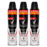 Kit 3 Desodorante Rexona Aero Men Antibacterial Plus Invisible 250ml Cada