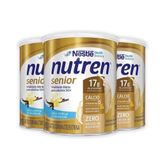 Kit Com 3 Suplemento Alimentar Nutren Senior Baunilha 370g Cada