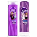 Kit Shampoo + Condicionador Infantil Seda 300ml Juntinhos Frozen Brilho Cada