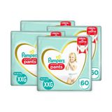 Kit Fralda Descartável Pampers Premium Care Pants Xxg 240 Tiras