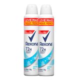 Kit Com 2 Desodorante Rexona Aero Cotton Dry 250ml Cada