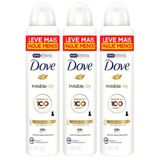 Kit 3 Desodorante Dove Aero Invisible Dry 250ml Cada