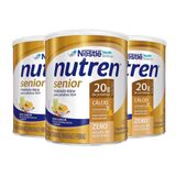 Kit 3 Suplemento Alimentar Nutren Senior 370g Cada