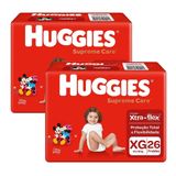 Kit Fralda Huggies Supreme Care Xg 52 Tiras