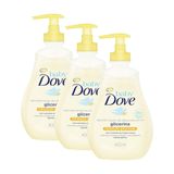 Kit 3 Sabonetes Líquido Dove Baby Hidratação Glicerinada 400ml Cada