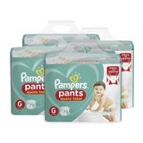 Kit Fralda Descartável Pampers Pants Ajuste Total G 288 Tiras