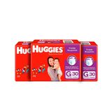 Kit Com 3 Fraldas Huggies Roupinha Supreme Care G 30 Unidades