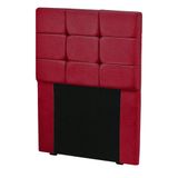 Cabeceira Estofada Cama Box Julia Solteiro 0.90 Veludo Vermelho