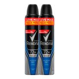 Kit Com 2 Desodorante Rexona Aero Men Active Dry 250ml Cada