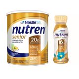 Kit Suplemento Alimentar Nutren Senior 740g E Nutren Senior Baunilha 200ml