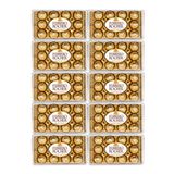 Kit Com 10 Bombom Ferrero Rocher 12 Unidades