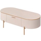 Mesa De Centro Decorativa Orgânico Giverny D05 Off White