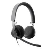Headset Logitech Zone Wired Microsoft Teams Vc 981-000871 -