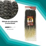 Cabelo Orgânico Percific Curl 300g 65cm Para Crochet Braid