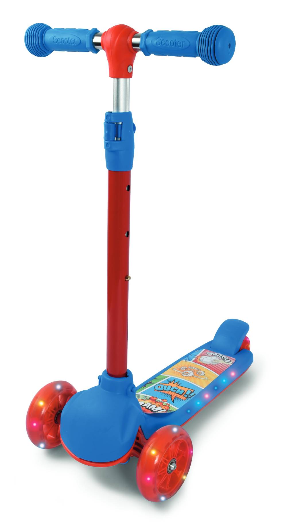 Patinete 3 Rodas Dobrável Top Runer Azul Play&amp;fun