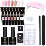 Conjunto De Gel Para Extensão De Unhas Kokovifyves Uv Gel + Cola Colorida De 15 Ml