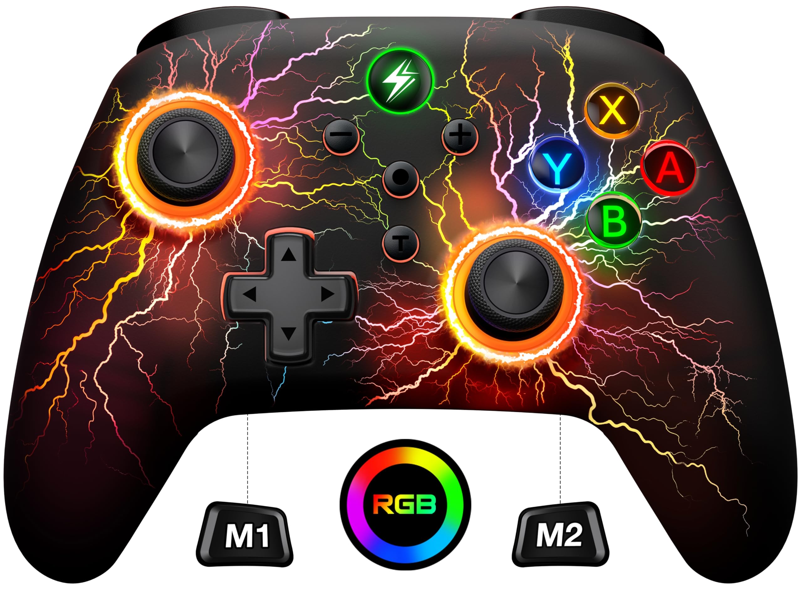 Controlador Switch Pro Sem Fio Svetaecho Com Luz Led Nintendo Switch/lite/oled