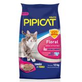 Areia Higiênica Pipicat Floral para Gatos 12kg