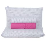 Jogo De Lençol Casal Padrão Home Style 180 Fios 4 Peças - Polka Pink