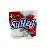 Papel Higiênico Branco Sulleg Folha Dupla Com 4 30m.