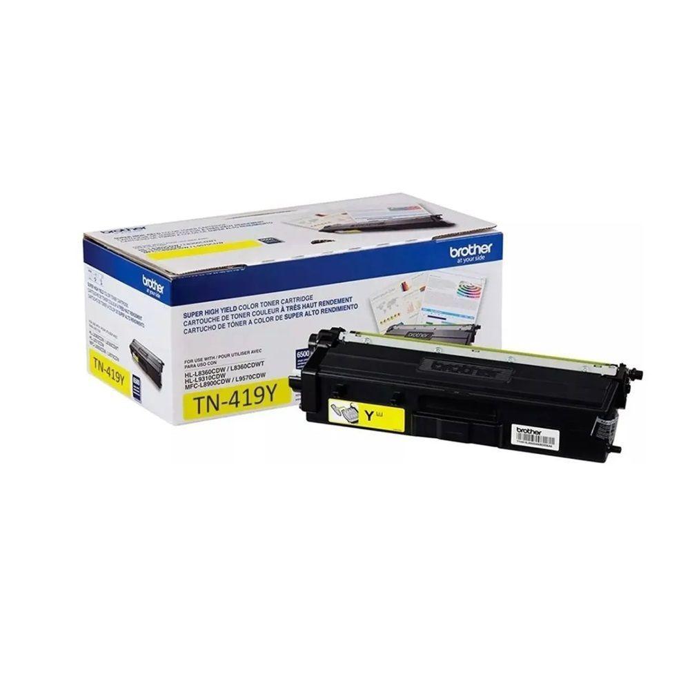 Toner Brother Tn-419y Amarelo Tn419y Hl-l8360cdw Mfc-l8610cdw Mfc-l8900cdw Mfc-l9570cdw Original 9k