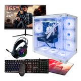 Pc Gamer Completo Ryzen 5 5500, 16gb 3200mhz, (rtx 4060 8gb), B550m, Ssd 480gb M.2, 600w 80 Plus, Monitor 24 165hz - Nli88050 U Unica Unica