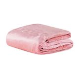 Manta Cobertor Queen Siberia Flannel Microfibra - Sheel Pink