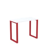 Mesa Madeira 900x450mm M90/45p25tub Branco/vermelho