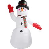 Boneco De Neve Inflável Led 2,40mt Enfeite Natal 110v/220v