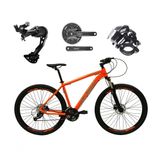 Bicicleta Aro 29 Ksw Xlt Alívio E Altus 27v Freio Hidráulico Garfo Trava - Laranja Tam.17
