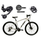 Bicicleta Aro 29 Ksw Xlt Shimano Deore E Altus 27v Freio Hidráulico Garfo Trava - Branco Tam.19
